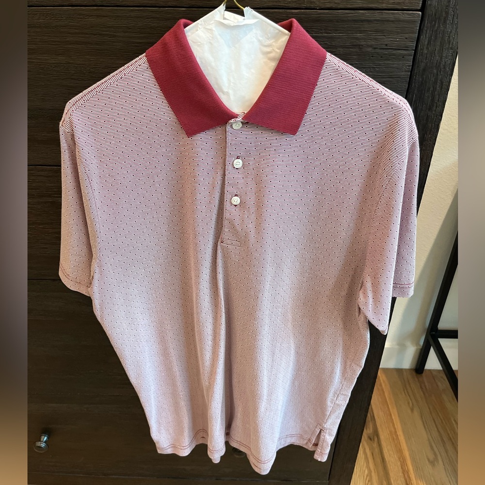 Daniel Cremieux Maroon Polo Shirt Classic Knit Design